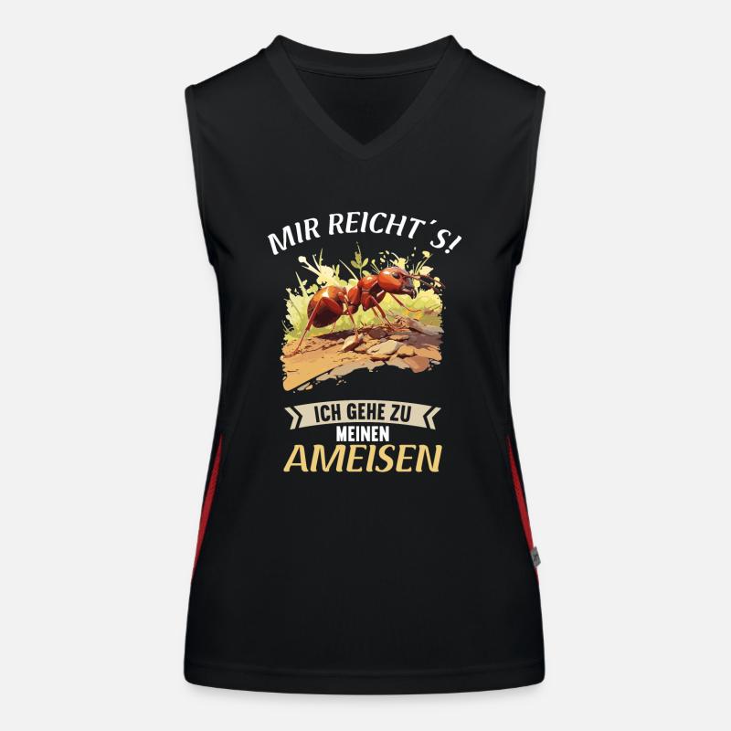Ant ants ant Women's Functional Contrast Tank Top