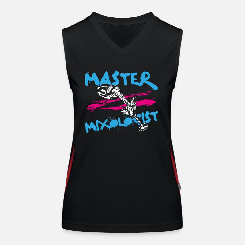 Bartender Mixologist Master Women's Functional Contrast Tank Top