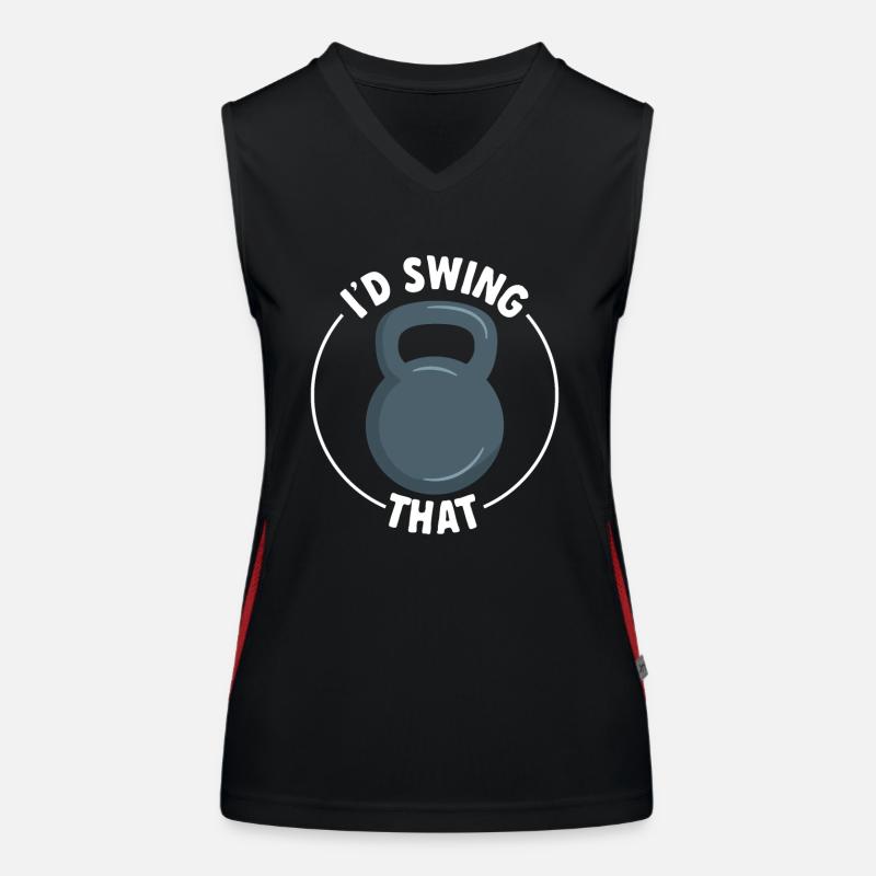Kettlebell Workout Fitness Training Funktionelles Kontrast-Tank Top für Frauen