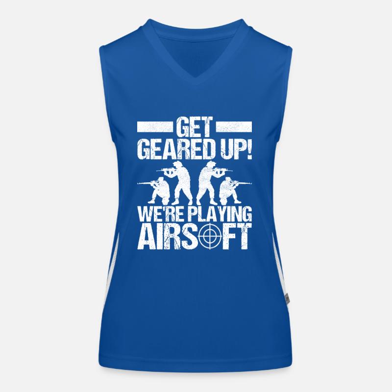 Airsoft Waffe Airsoft Hobby Funktionelles Kontrast-Tank Top für Frauen