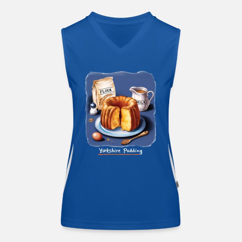Yorkshire Pudding Geschenk Funktionelles Kontrast-Tank Top für Frauen