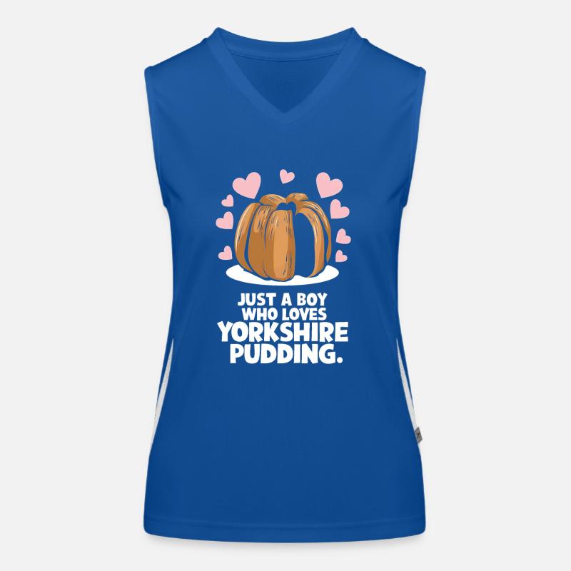 Yorkshire Pudding Geschenk Funktionelles Kontrast-Tank Top für Frauen