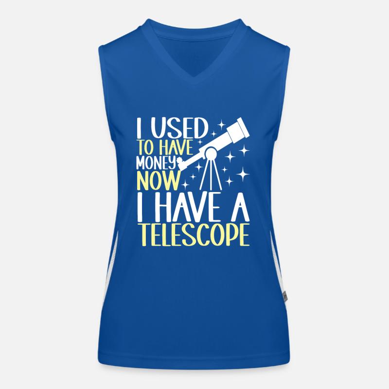 Astronom Astronomie Funktionelles Kontrast-Tank Top für Frauen