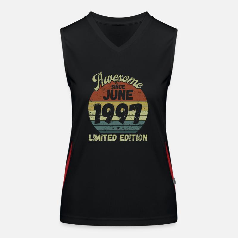 Awesome since June 1997 - Geburtstag Funktionelles Kontrast-Tank Top für Frauen