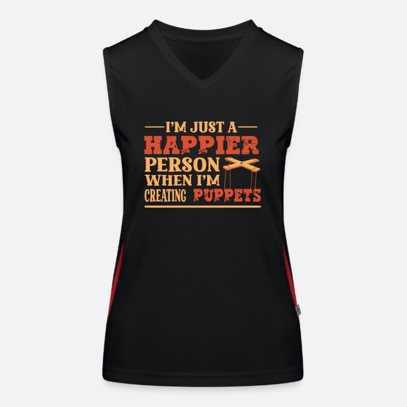 I'm just a happier person when Women's Functional Contrast Tank Top