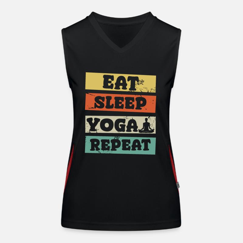 Manger Dormir Yoga Répéter Débardeur respirant contrasté Femme