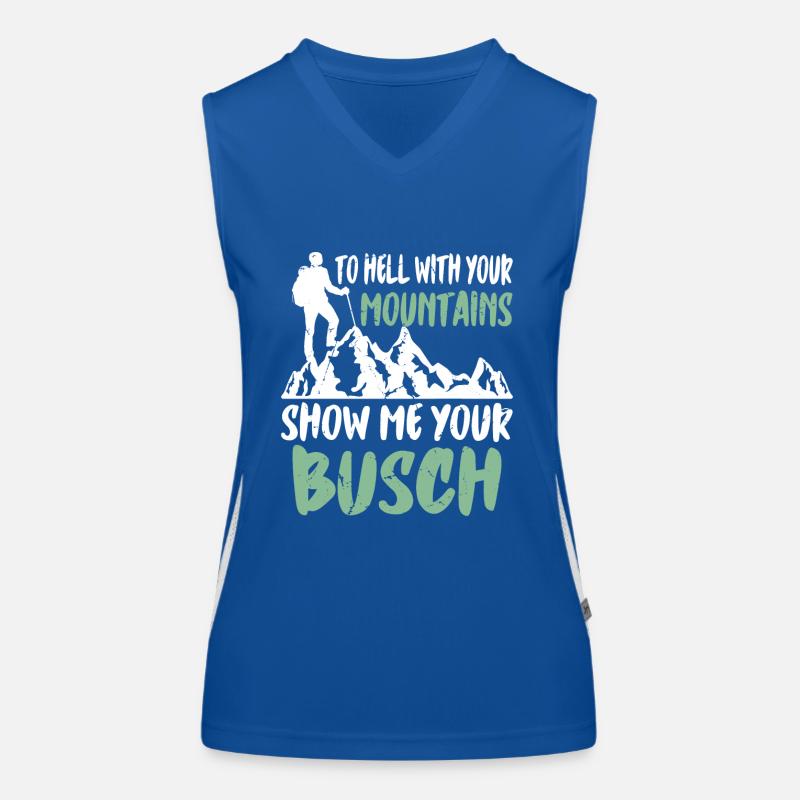 Berg wanderer Funktionelles Kontrast-Tank Top für Frauen