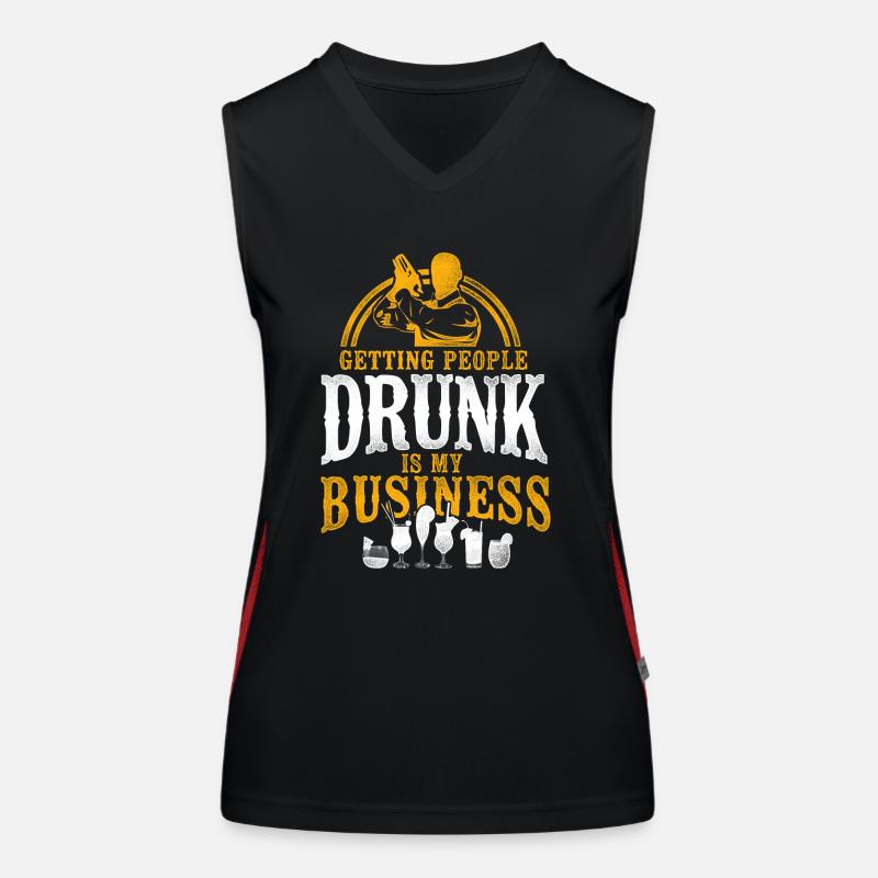 Bartender Mixologist Getting Funktionelles Kontrast-Tank Top für Frauen