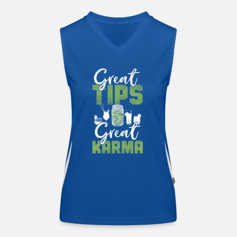 Bartender Mixologist Great Tips Funktionelles Kontrast-Tank Top für Frauen