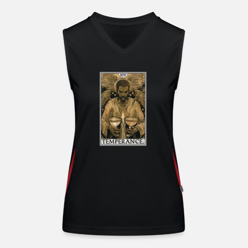 Tarot Card Tarot Card Temperance Temperance Women's Functional Contrast Tank Top