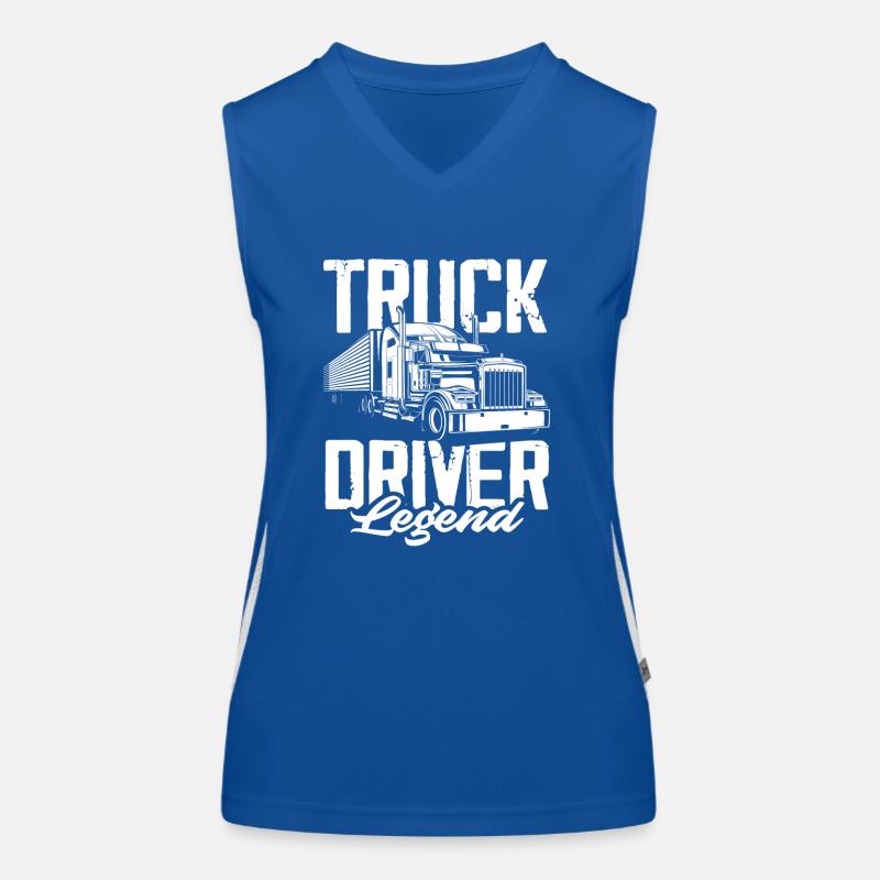 Truck driver legend Women's Functional Contrast Tank Top