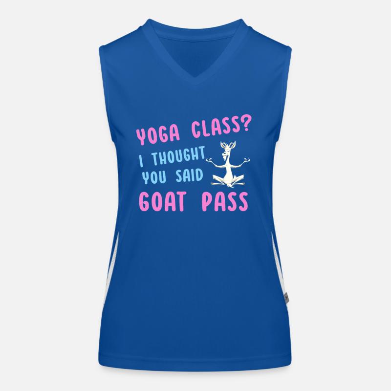 Yoga-Kurs oder Ziegenpass Funktionelles Kontrast-Tank Top für Frauen