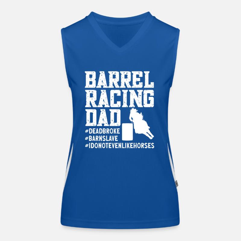 Cheval de course de barils de rodéo Débardeur respirant contrasté Femme