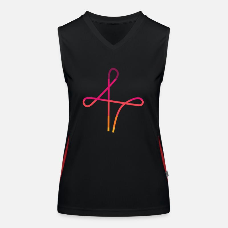 Cheval de course de barils de rodéo Débardeur respirant contrasté Femme