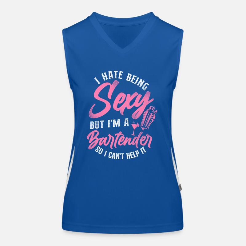 Bartender Mixologist I Hate Being Funktionelles Kontrast-Tank Top für Frauen
