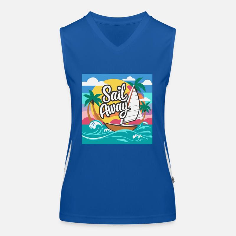 BATEAUX, NAVIGUEZ Débardeur respirant contrasté Femme