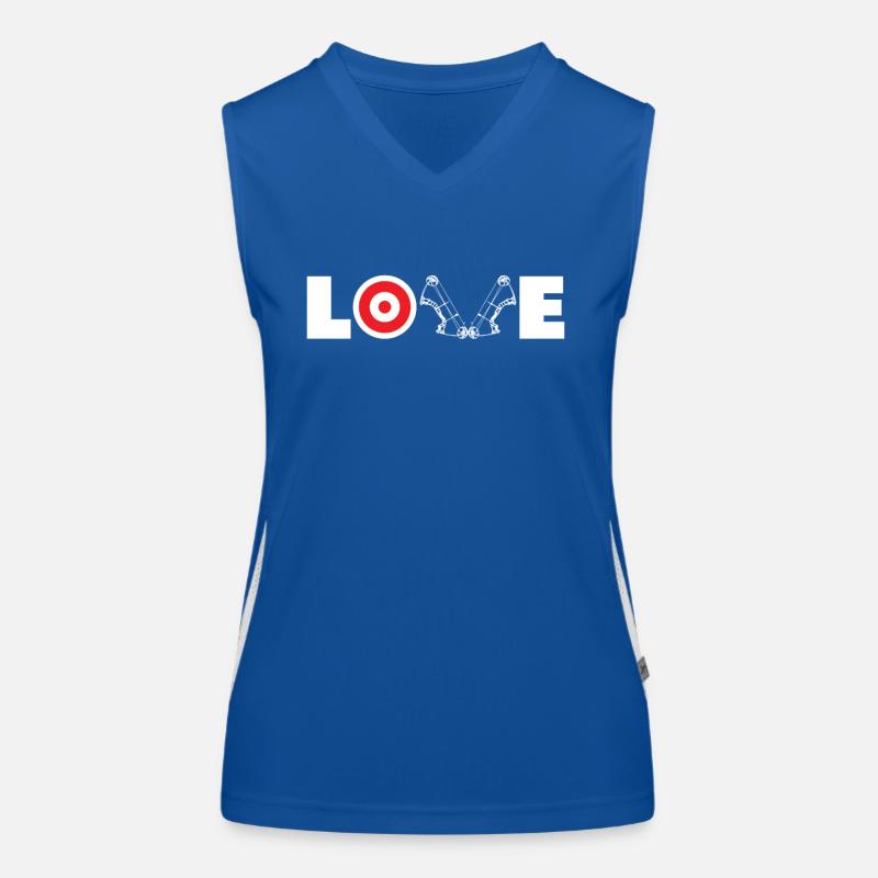 Liebe Bogen Bogenschießen Funktionelles Kontrast-Tank Top für Frauen