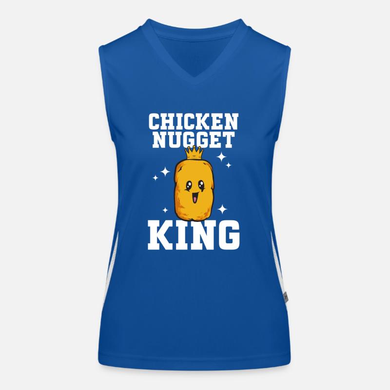 Chicken Nugget Lover Chicken Nuggets Women's Functional Contrast Tank Top