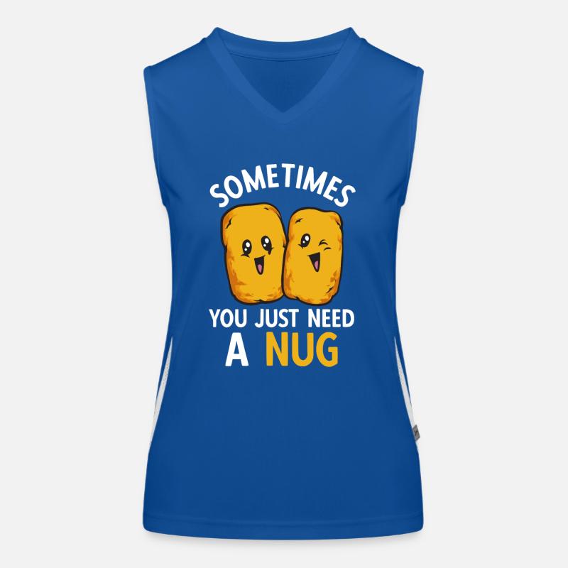 Nuggets de poulet Nuggets de poulet Débardeur respirant contrasté Femme