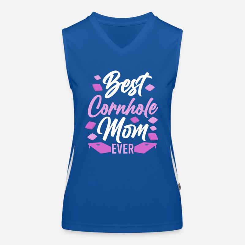 Cornhole Team Bean Bag Player Funktionelles Kontrast-Tank Top für Frauen