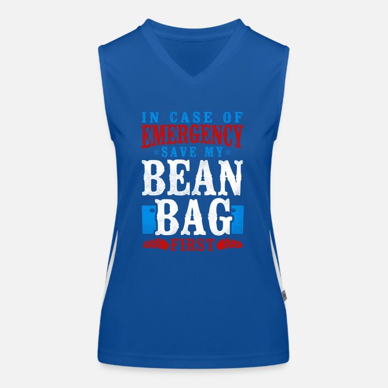 Cornhole Team Bean Bag Player Funktionelles Kontrast-Tank Top für Frauen