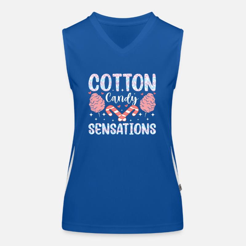 Fairground Cotton Candy Candy Sensations Women's Functional Contrast Tank Top