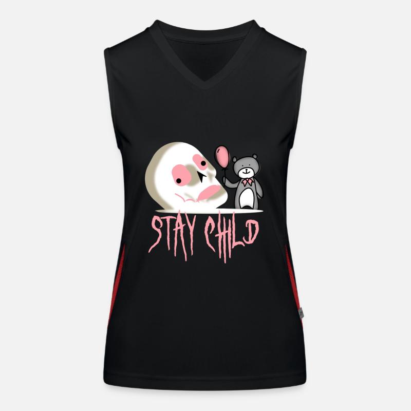 Mädchenhaft bleib kindlich Funktionelles Kontrast-Tank Top für Frauen