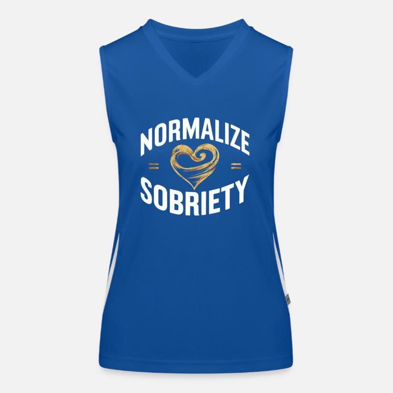 Rétablissement de la dépendance à l’alcool Sobriété AA Débardeur respirant contrasté Femme
