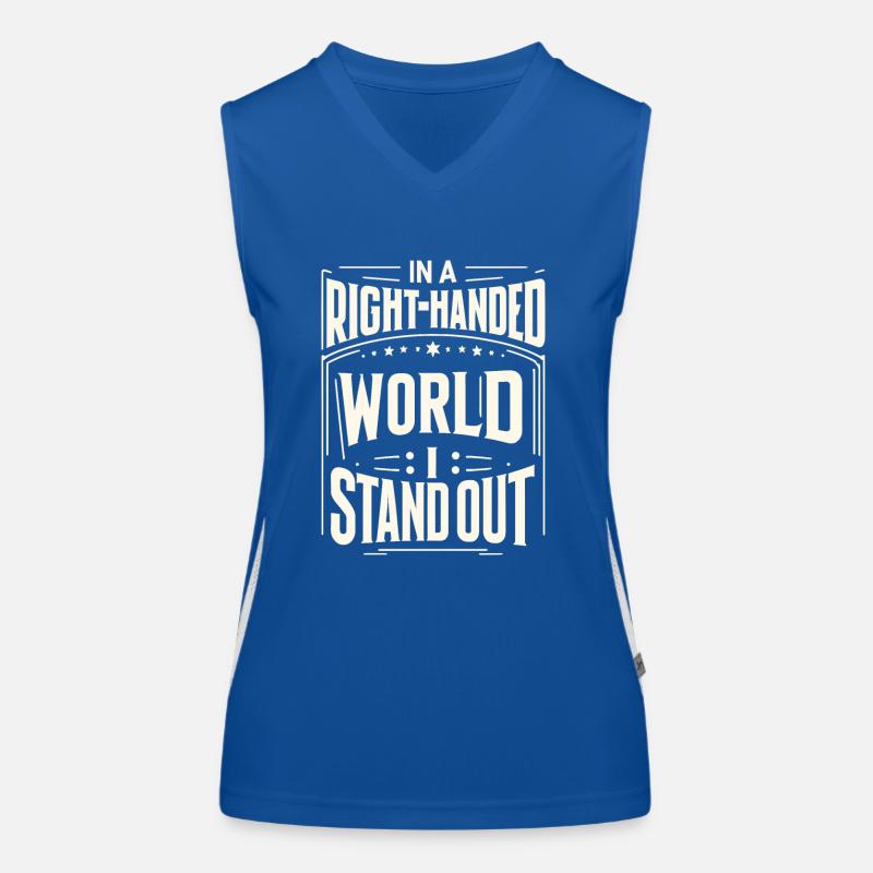 Linkshänder Lefty Left-hander Leftie Buddy Women's Functional Contrast Tank Top