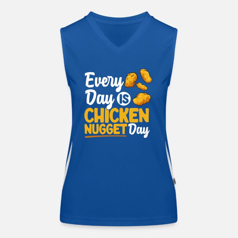 Nuggets de poulet Nuggets de poulet Débardeur respirant contrasté Femme