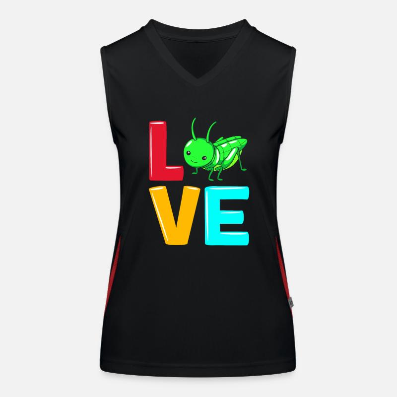 Heuschrecke Funktionelles Kontrast-Tank Top für Frauen