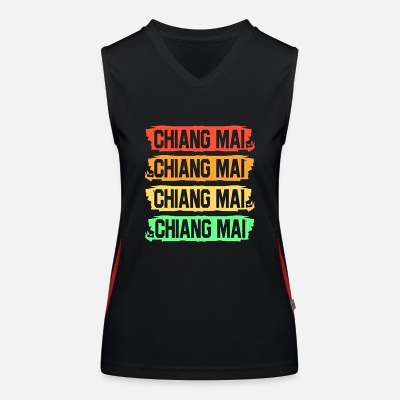 Thailand Thai Sprache Funktionelles Kontrast-Tank Top für Frauen