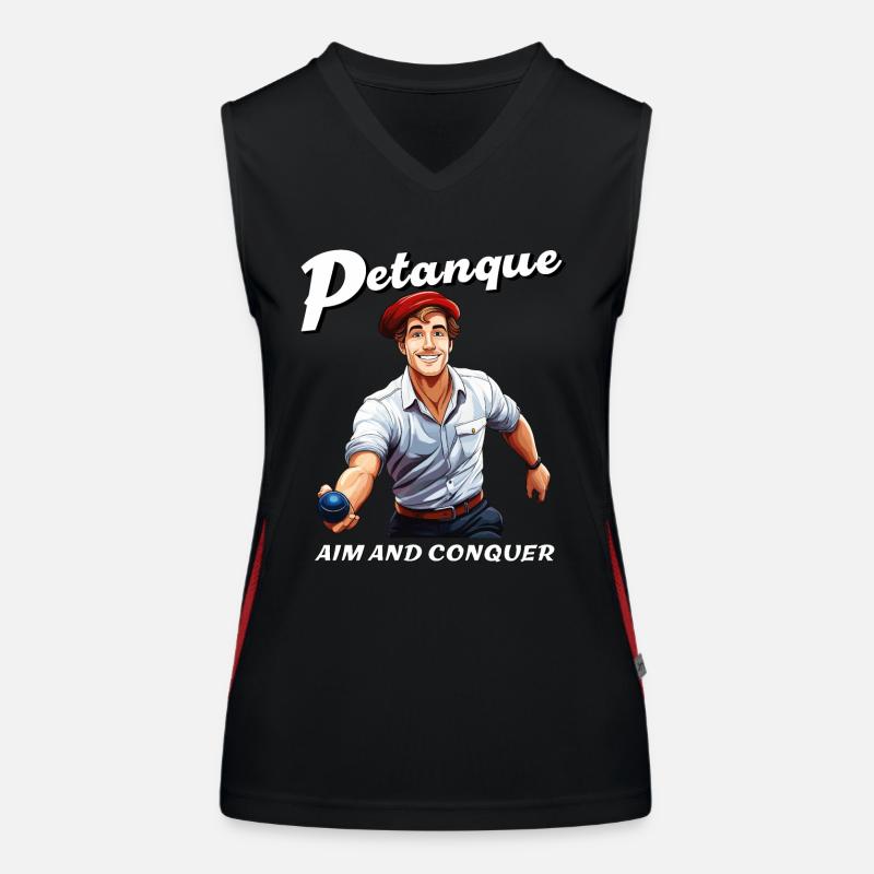 PETANQUE AIM AND CONQUER Women's Functional Contrast Tank Top