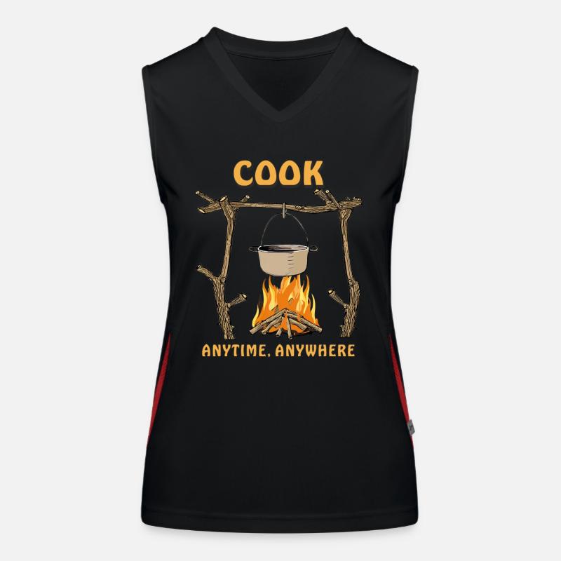 FIRE PIT COOK ANYTIME, ANYWHERE Women's Functional Contrast Tank Top