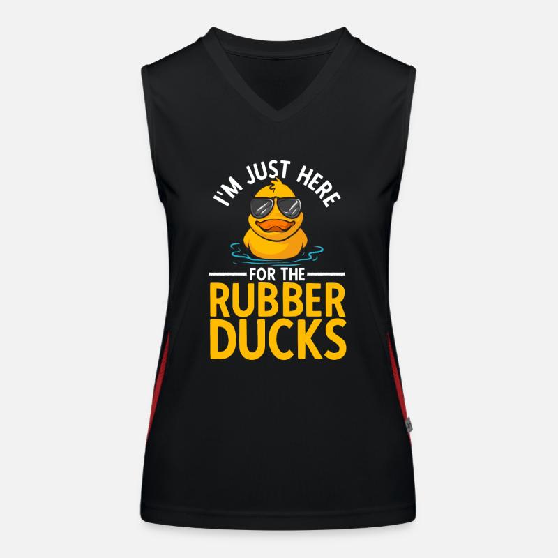Quietscheentchen Quietscheente Gummiente Funktionelles Kontrast-Tank Top für Frauen