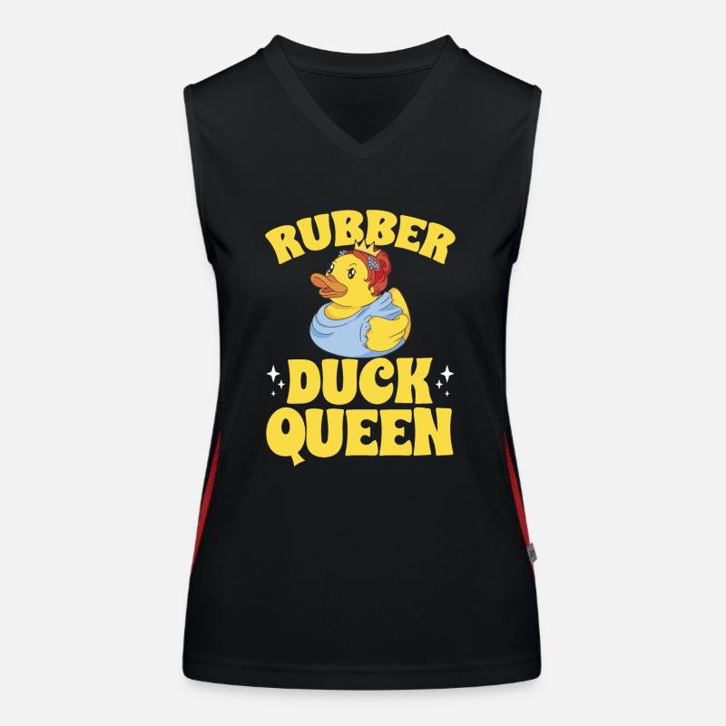 Quietscheentchen Quietscheente Gummiente Funktionelles Kontrast-Tank Top für Frauen