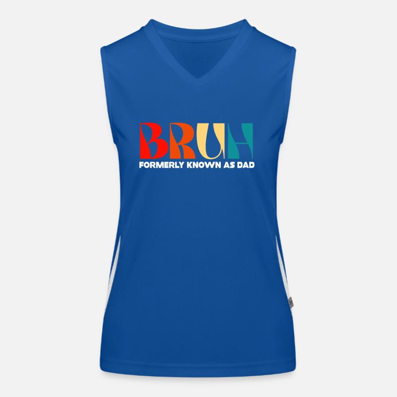 Bruh Formerly Known As Dad Women's Functional Contrast Tank Top