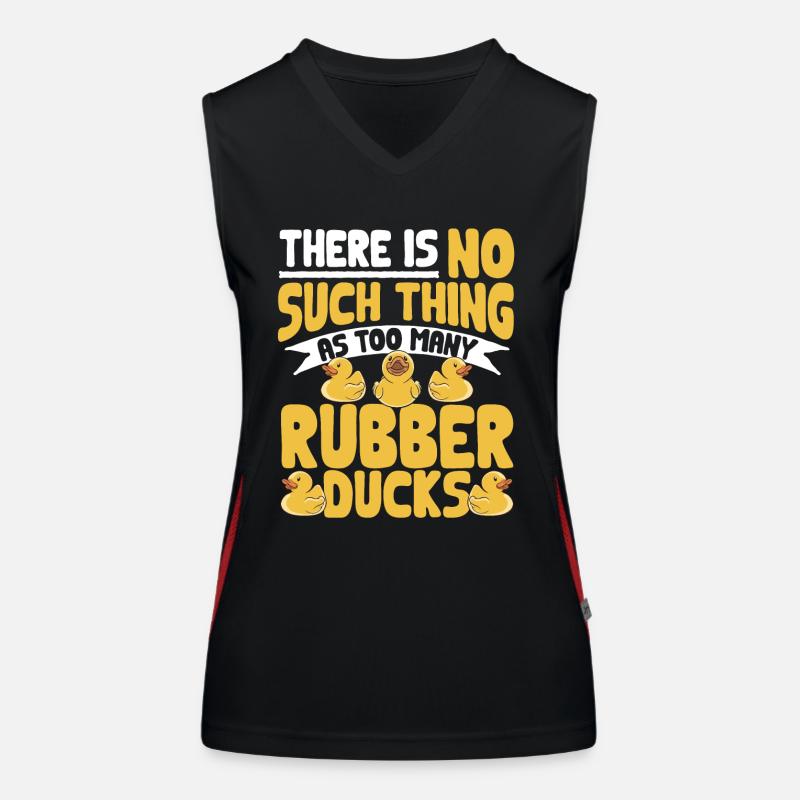Quietscheentchen Quietscheente Gummiente Funktionelles Kontrast-Tank Top für Frauen