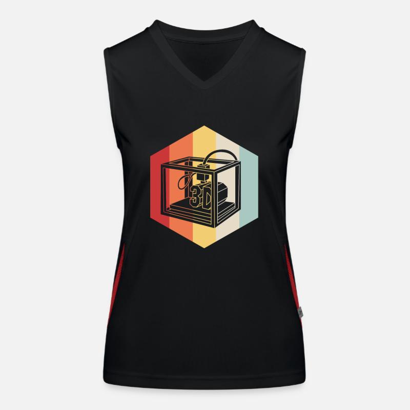 3D Printing Women's Functional Contrast Tank Top