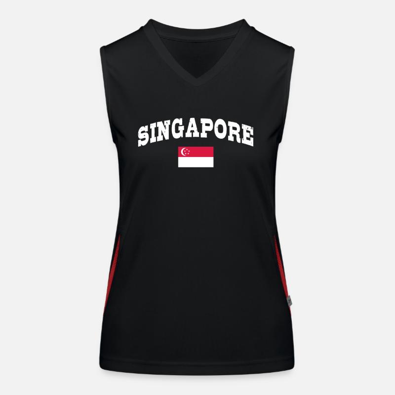 Singapur Funktionelles Kontrast-Tank Top für Frauen