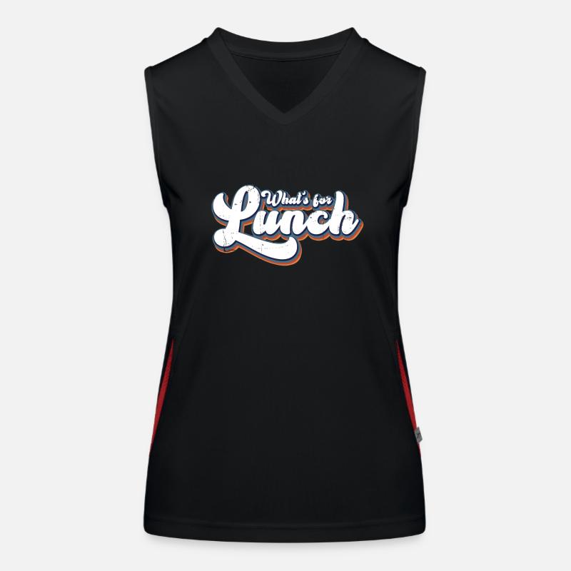 What's For Lunch? Women's Functional Contrast Tank Top