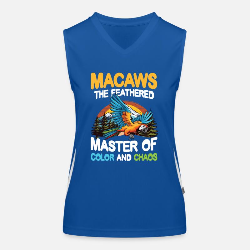 Macaws The Feathered Masters Funktionelles Kontrast-Tank Top für Frauen