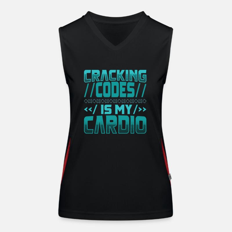 Le déchiffrage des codes, c’est mon cardio - Cryptologic Débardeur respirant contrasté Femme