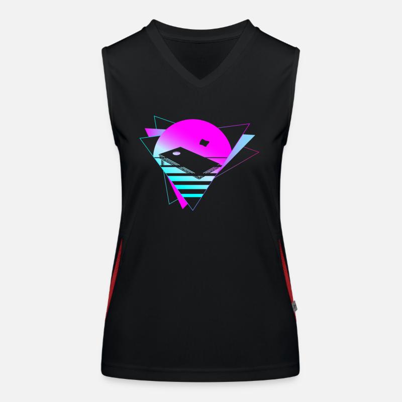 Cornhole Team Bean Bag Player Funktionelles Kontrast-Tank Top für Frauen
