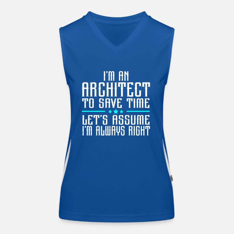 Architect Architecture Funktionelles Kontrast-Tank Top für Frauen