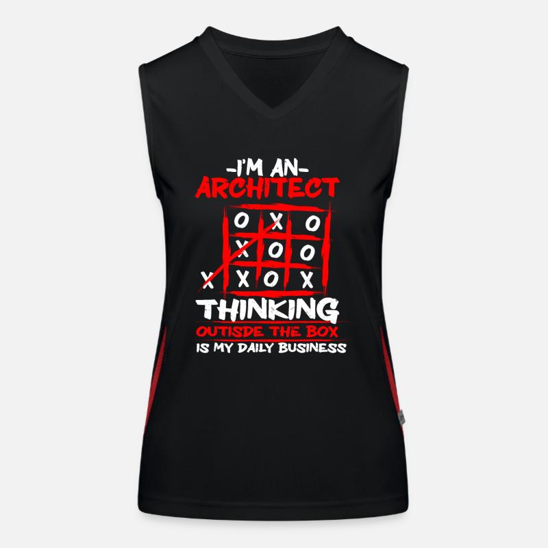 Architecte Architecture Débardeur respirant contrasté Femme