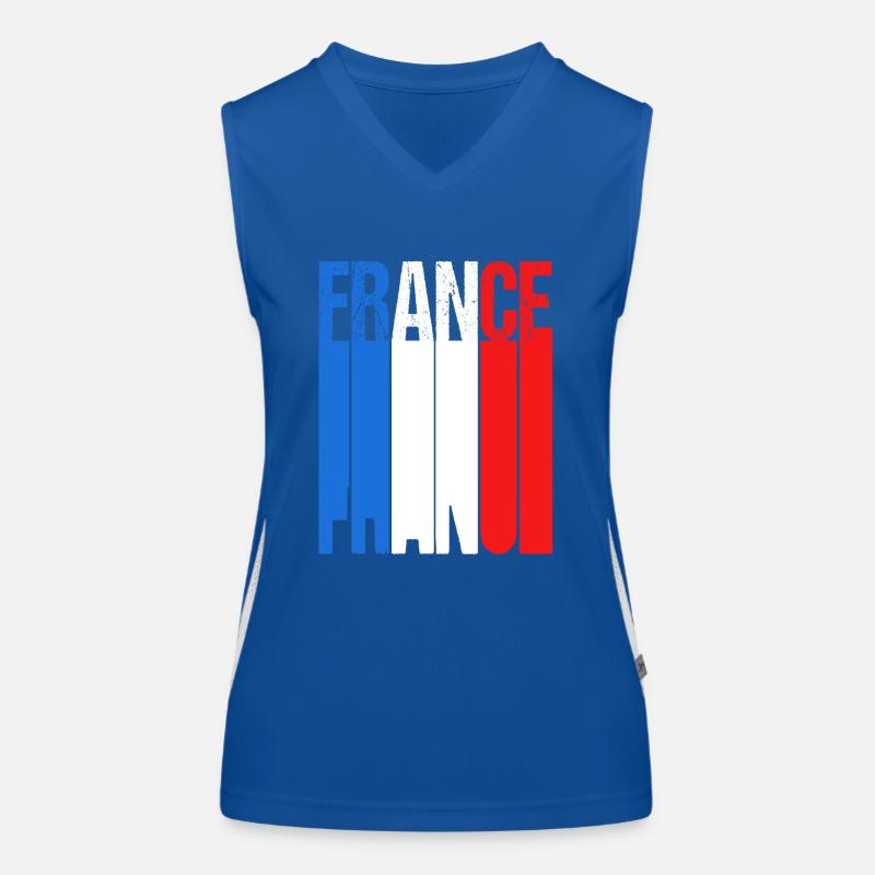 Frankreich Funktionelles Kontrast-Tank Top für Frauen