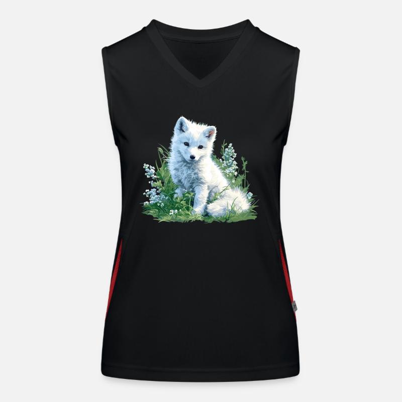 Arctic Fox Polarfüchse Polarfuchs Funktionelles Kontrast-Tank Top für Frauen
