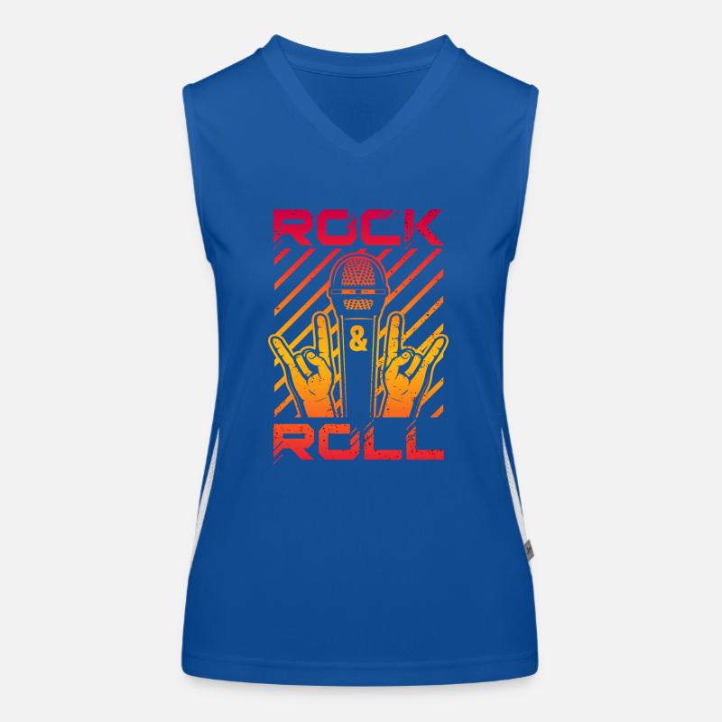 Rock & Roll Funktionelles Kontrast-Tank Top für Frauen
