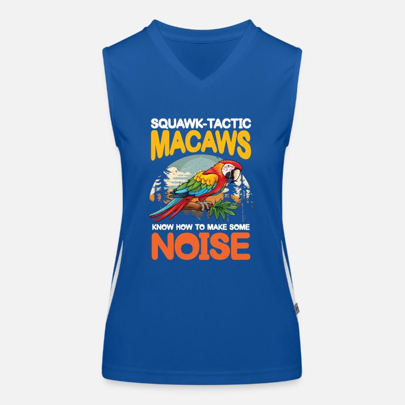 Squawk-Tastic Macaws Make Some Noise Funktionelles Kontrast-Tank Top für Frauen